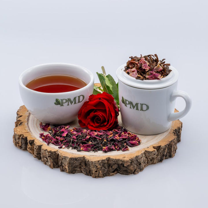 Radiant Rose – Luxury Ceylon Tea with Blooming Rose Petals